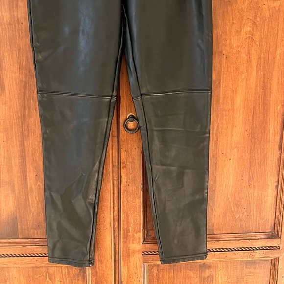 Abercrombie & Fitch Vegan Leather Black Pants | Size S | Like New - Picture 6 of 10